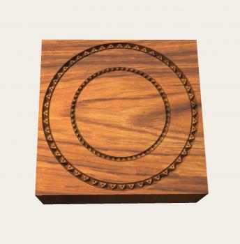 wooden mandala stamp